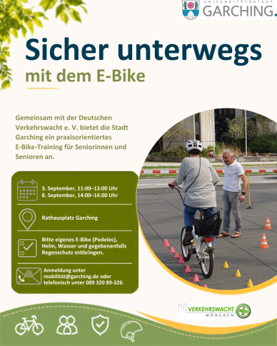 E-Bike Training Flyer Senioren E-Bike Training Flyer Senioren
