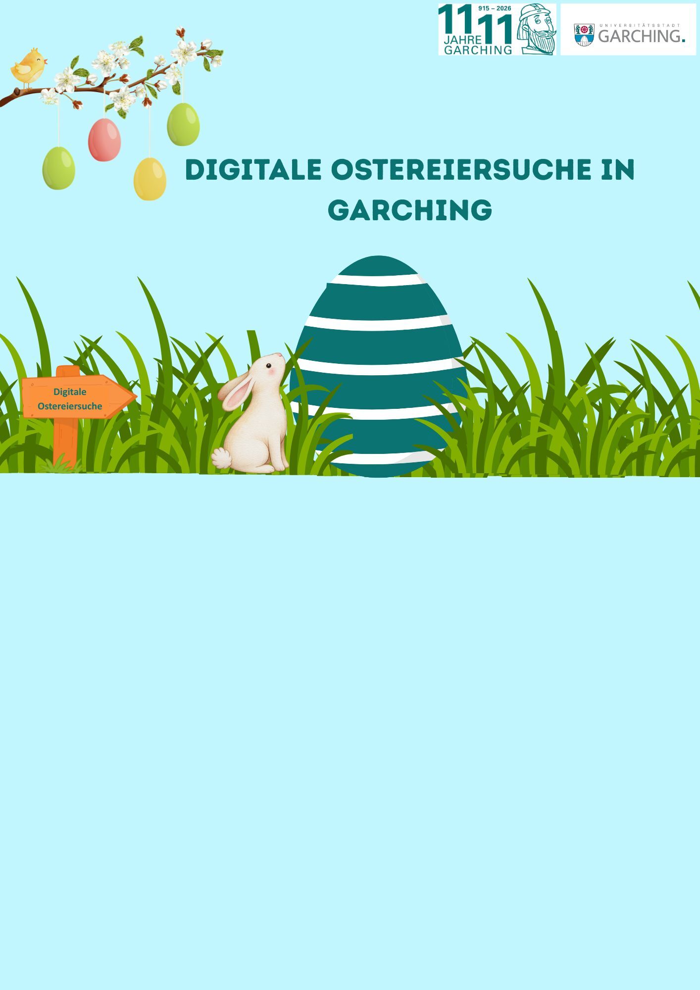 Digitale Ostereiersuche in Garching zum 1111-jährigen Stadtjubiläum (Bild)