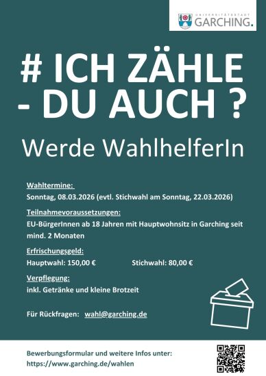 WahlhelferIn Stadt Garching b. münchen_grün