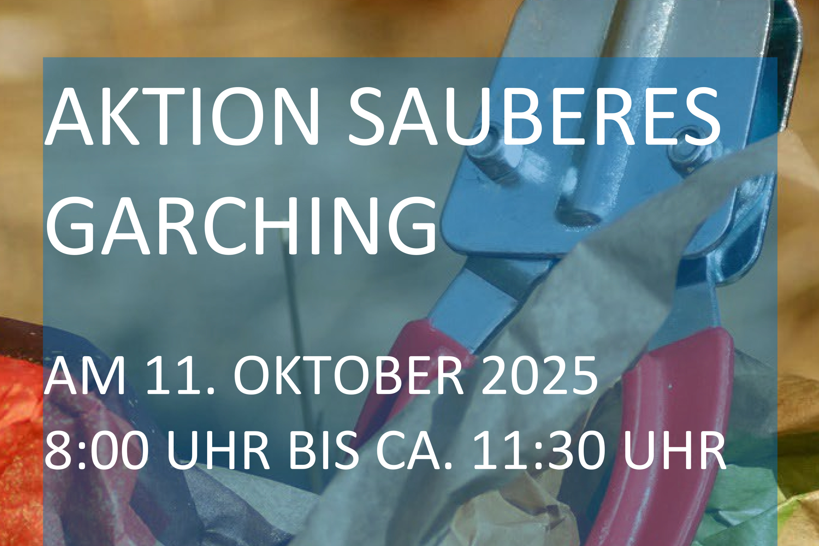 Aktion Sauberes Garching am 11. Oktober 2025 (Bild)