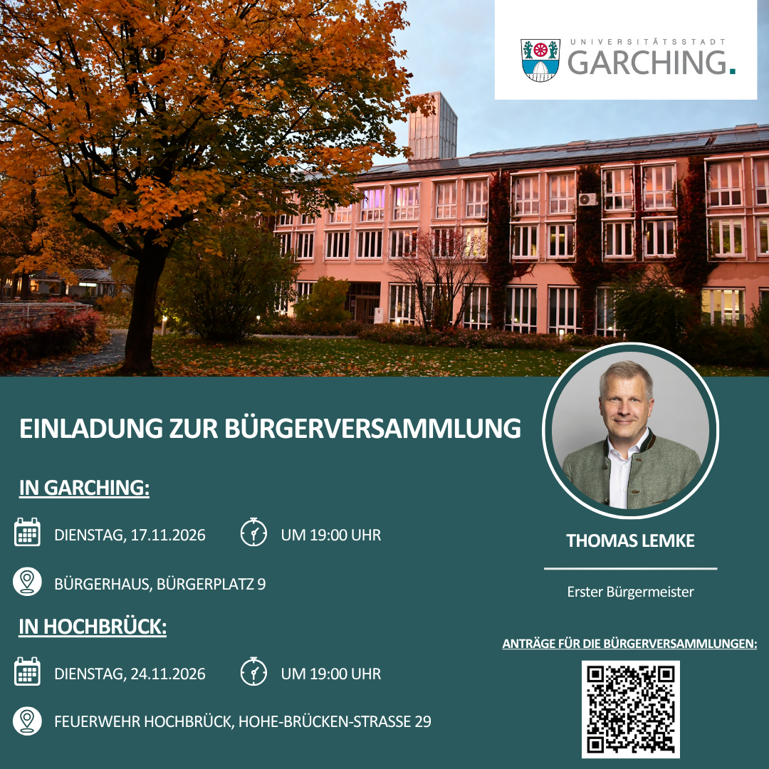 Bürgerversammlungen Garching und Hochbrück (Bild)