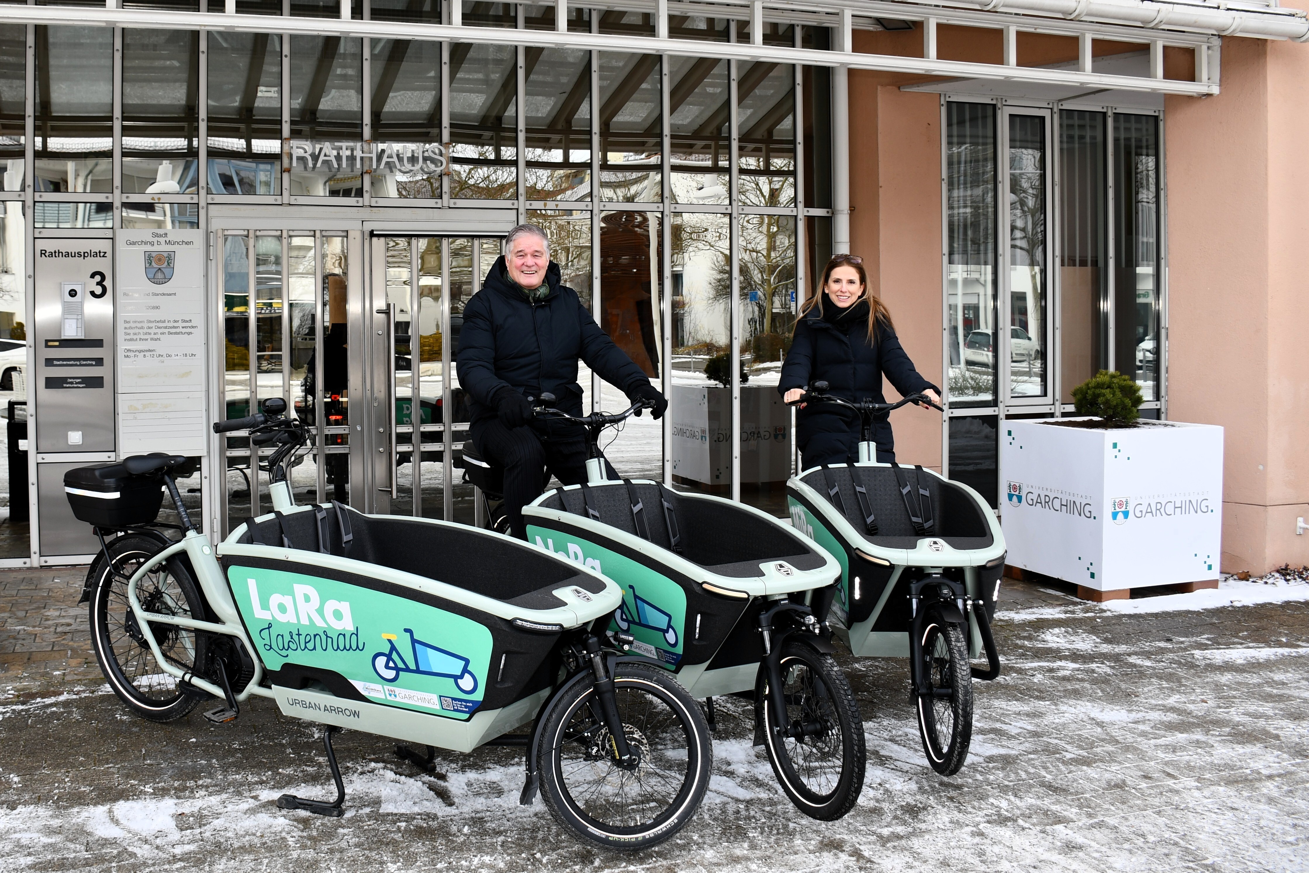 Stadt Garching begrüßt neue E-Lastenräder im Verleihsystem (Bild)