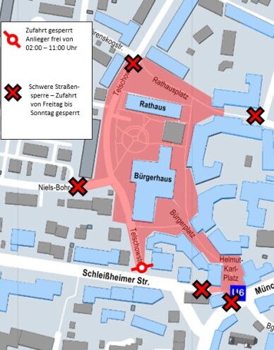 Straßenfest Sperrung Plan