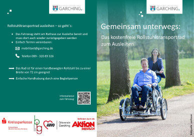 Flyer Rollstuhltransportrad_Stadt Garching